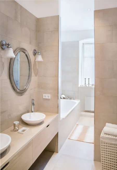 conscious design interiors zarattini berlin badezimmer bathroom hell stein