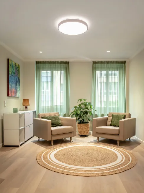 Minimalist consultation room for a medical practice