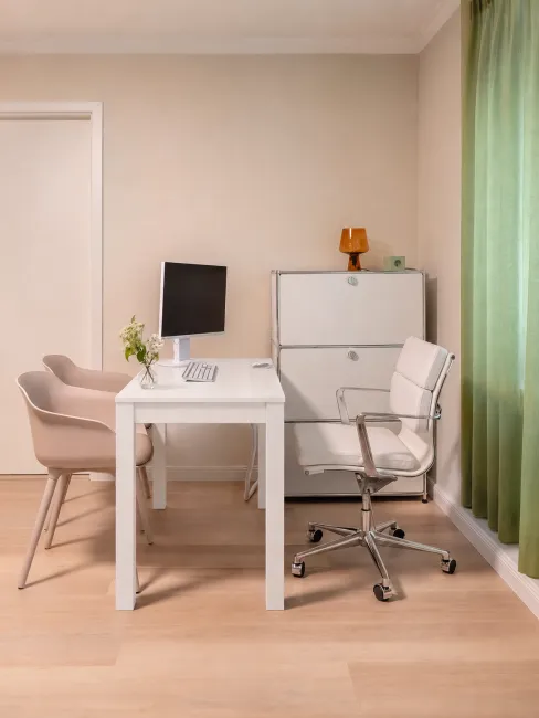 Minimalist treatment room for a medical practice